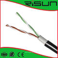 2 pares de Cable UTP Cat5e LAN / cable de red Doble Chaqueta